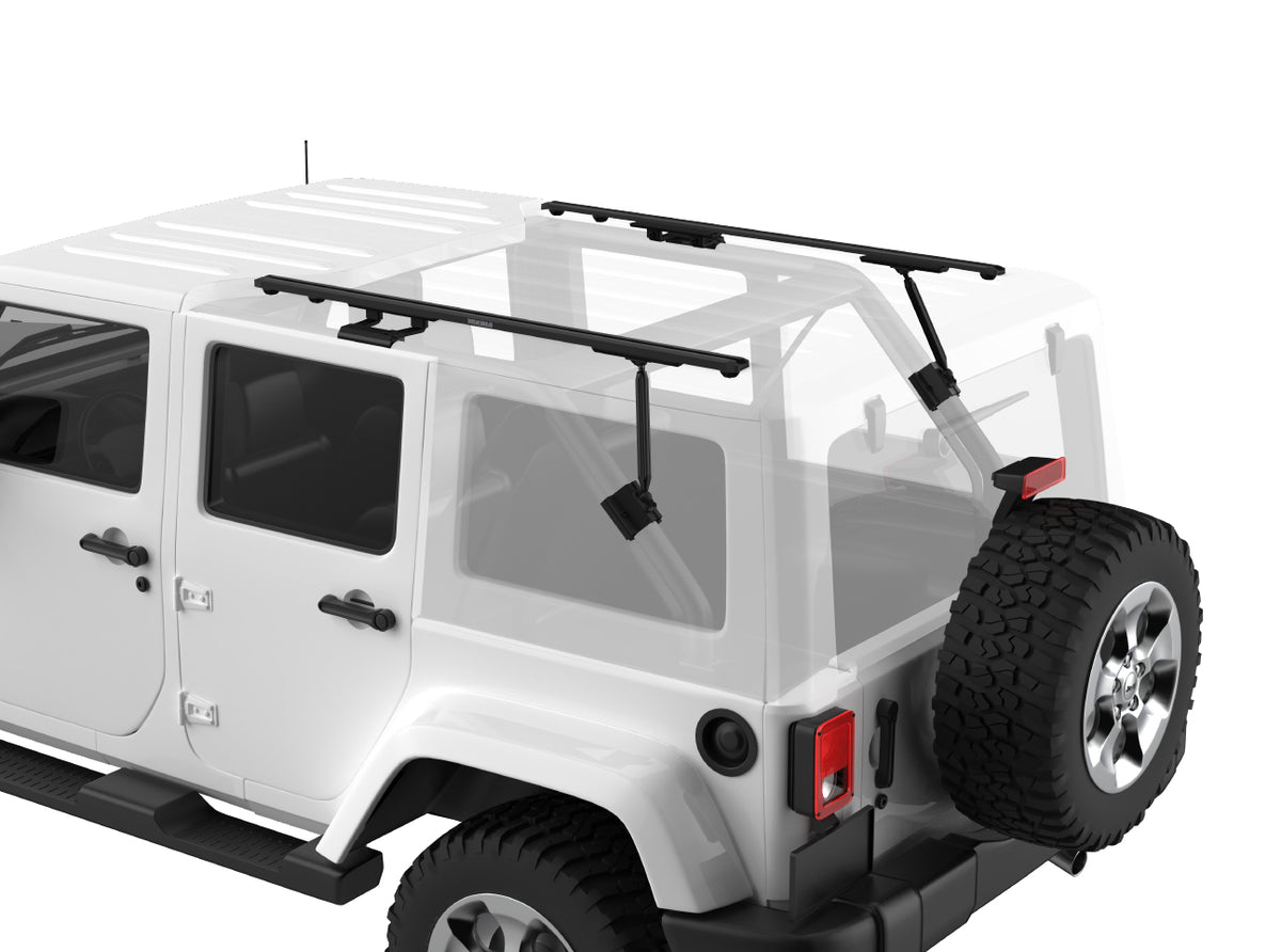 Jeep Soft Top Jeep Roof Storage Exposed Racks 9704 Red Click-In