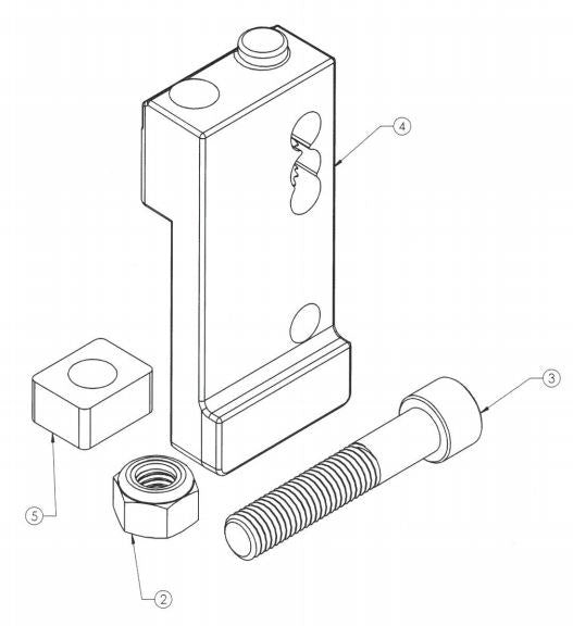 BED TRACK KIT 1 ADAPTER W/HARDWARE, SINGLE SET Yakima